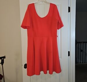 Elegant Coral Dress